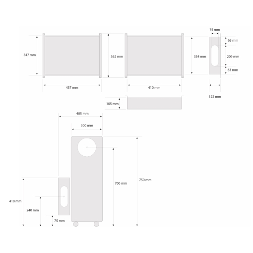PLENUM KOMPLET kod: ACS07.PLM03 - wymiary