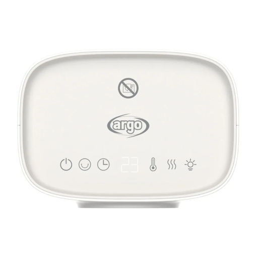 Termowentylator ceramiczny Argo BOBO - góra / panel sterowania