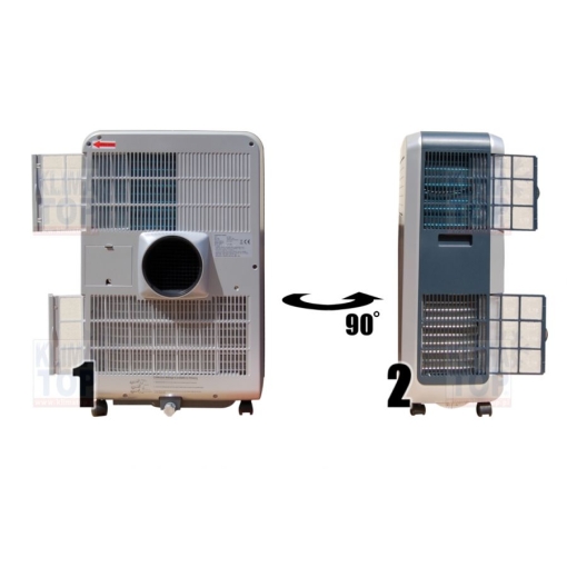 Klimatyzator przenośny Torell STARSLIM 35 - z dwóch stron