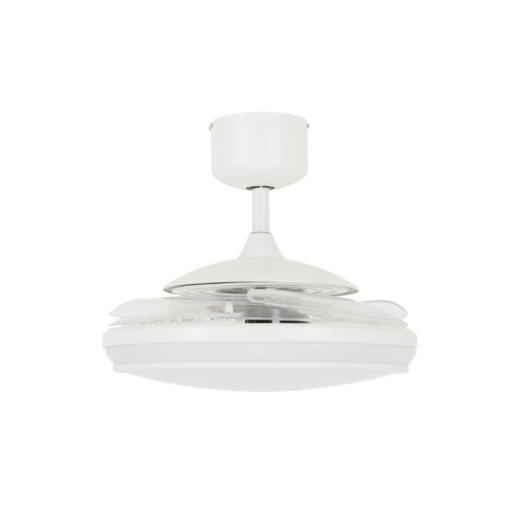 Wentylator sufitowy / lampa Fanaway EVO 1 LED BIAŁY - złożone łopatki