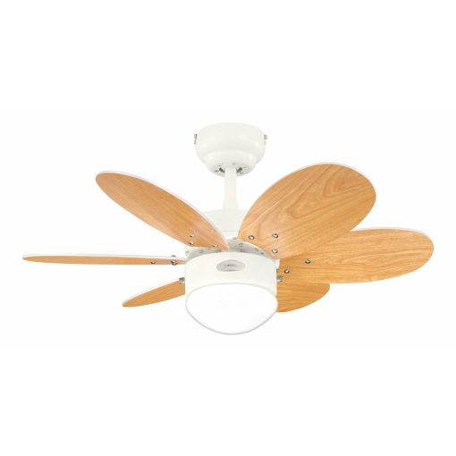 Wentylator sufitowy Westinghouse TURBO II 4 w 1 - jedna z opcji montażu łopatek (klon)