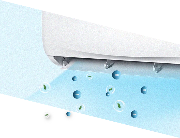 Klimatyzator ścienny Heiko QIRA JS025-QW2 - jonizacja