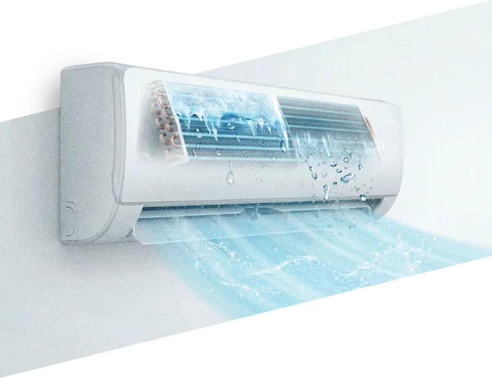 Klimatyzator ścienny Heiko Rosa Black JS025-RB - technologia Self Clean