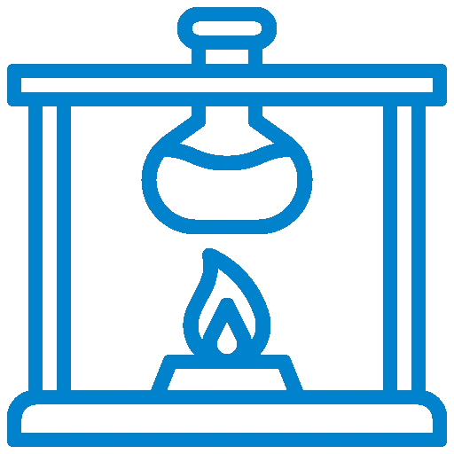 Niebieska ikonka piecyka naftowego - klimatop