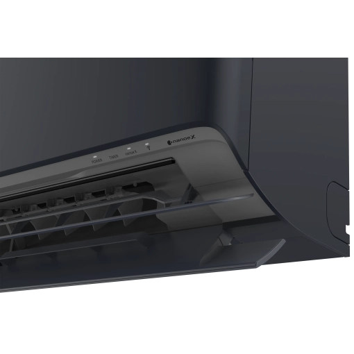 Klimatyzator ścienny Panasonic KIT-XZ25-ZKE-H ETHEREA grafitowo-szary - otworzona klapa z bliska