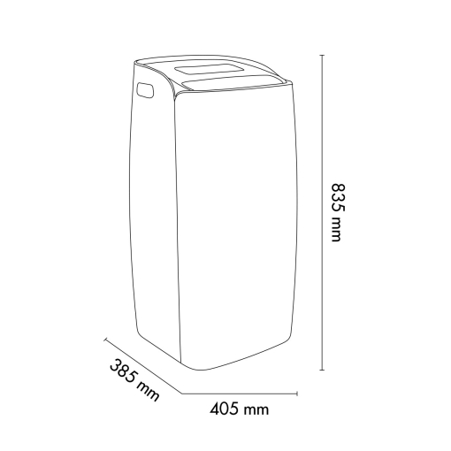 Klimatyzator przenośny ARGO MILO PLUS WI-FI - wymiary