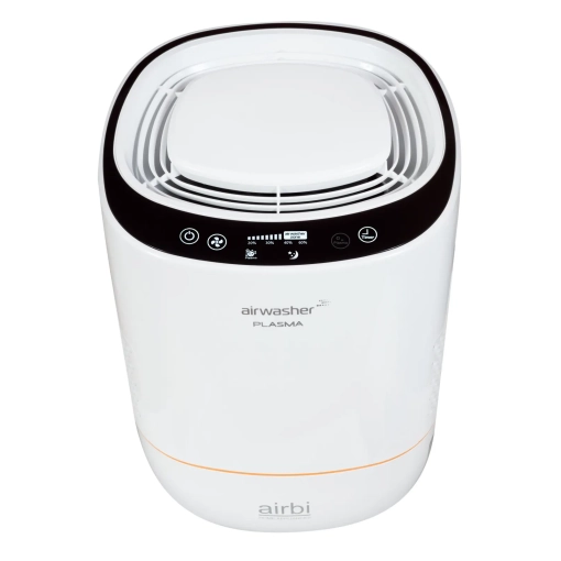 Nawilżacz ewaporacyjny z oczyszczaczem powietrza Airbi PRIME - przód urządzenia
