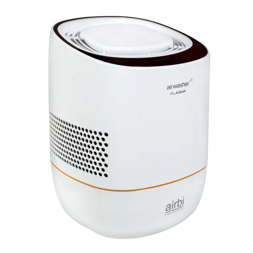 Nawilżacz ewaporacyjny z oczyszczaczem powietrza Airbi PRIME - prawy bok urządzenia pod kątem - lewy bok urządzenia