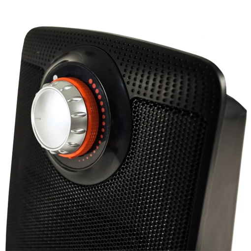 Termowentylator ceramiczny Argo Beat Black - pokrętło regulacji