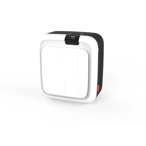 Oczyszczacz i nawilżacz powietrza hybrydowy Boneco HYBRID H700 - przód urządzenia z włączonym wyświetlaczem