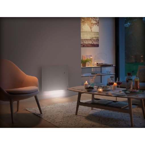 Elektryczny grzejnik konwekcyjny Atlantic DIVALI Horizontal biały 1kW Wi-Fi