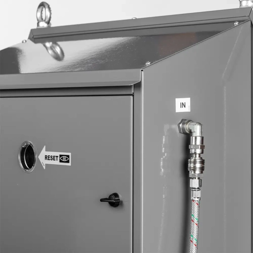 Nagrzewnica olejowa Heylo K 120 Info Air - miejsce na złącza