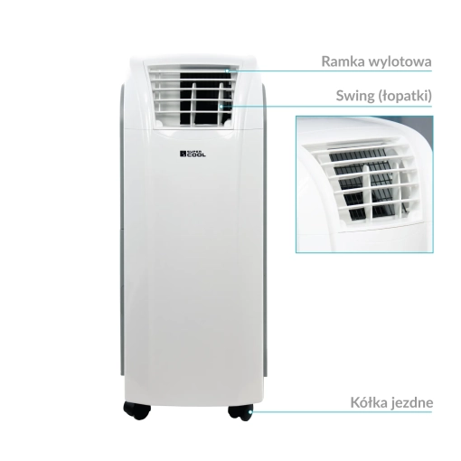 Klimatyzator przenośny Fral SUPER COOL FSC14.2 Graf - funkcja wachlowania