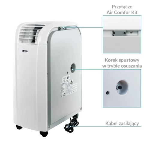 Klimatyzator przenośny Fral SUPER COOL FSC14.2 Gray - zalety