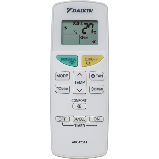 Klimatyzator ścienny Daikin FTXF35F SENSIRA - pilot zdalnego sterowania