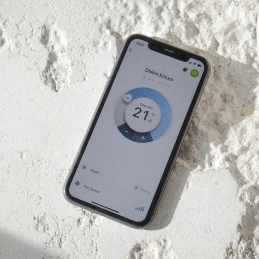 Klimatyzator ścienny Daikin FTXJ42AB EMURA CZARNY - aplikacja mobilna