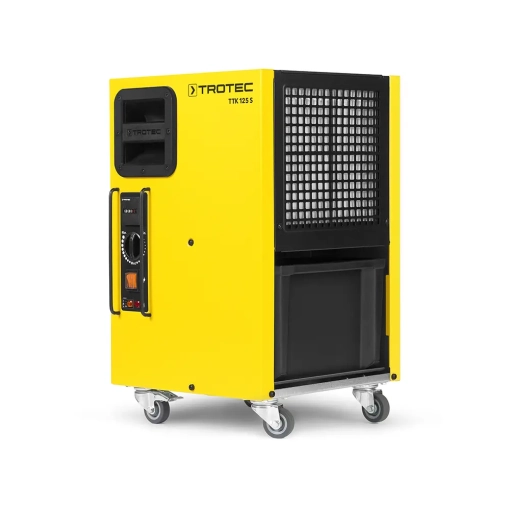 Osuszacz powietrza Trotec TTK 125 S - lewa strona urządzenia pod lekkim skosem