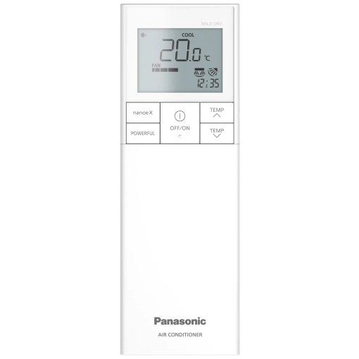 Klimatyzator ścienny Panasonic KIT-VZ12-SKE Heatcharge VZ biały - pilot zdalnego sterowania w kolorze białym