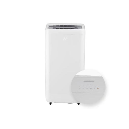 Klimatyzator przenośny Thermoval ZEFIR 12000 Wi-Fi - front z widocznym panelem