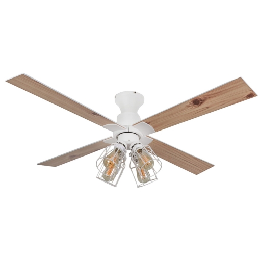 Wentylator sufitowy z oświetleniem DaxtonFan Magnolia Loft biały