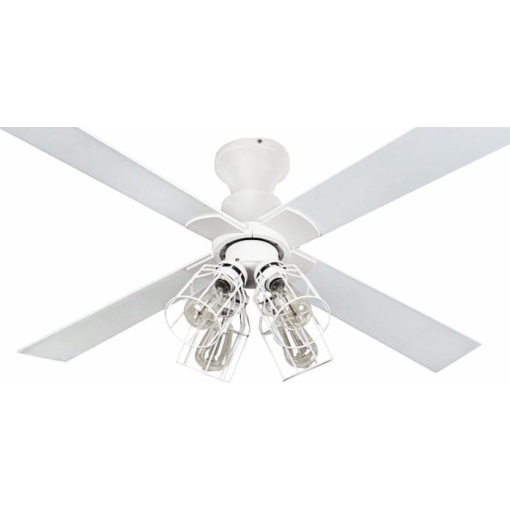 Wentylator sufitowy z oświetleniem DaxtonFan Magnolia Loft biały