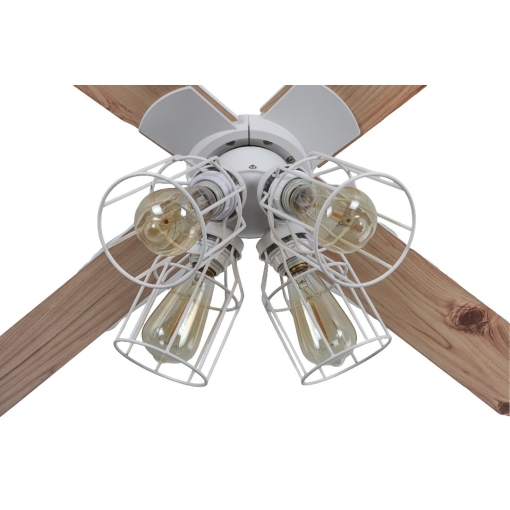 Wentylator sufitowy z oświetleniem DaxtonFan Magnolia Loft biały