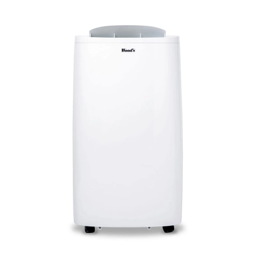 Klimatyzator przenośny Woods CORTINA XL 18K WiFi - przód urządzenia z otworzoną klapką