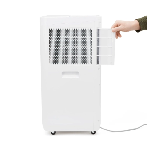 Klimatyzator przenośny Woods MILAN 7K WiFi Duo - otworzona klapka na filtr