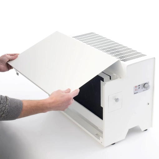 Nawilżacz powietrza Woods VIENNA HSW100 - otworzona klapka urządzenia