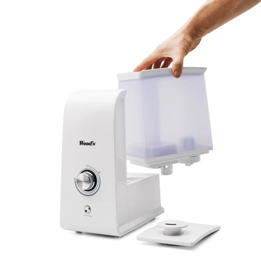 Nawilżacz ultradźwiękowy Woods WHU400 - struktura wnętrza urządzenia