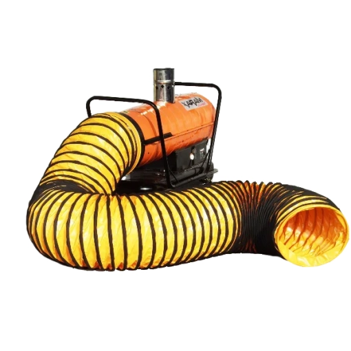 Nagrzewnica olejowa Xaram ENERGY TK-170ID 41 kW - przewód elastyczny do odprowadzania spalin
