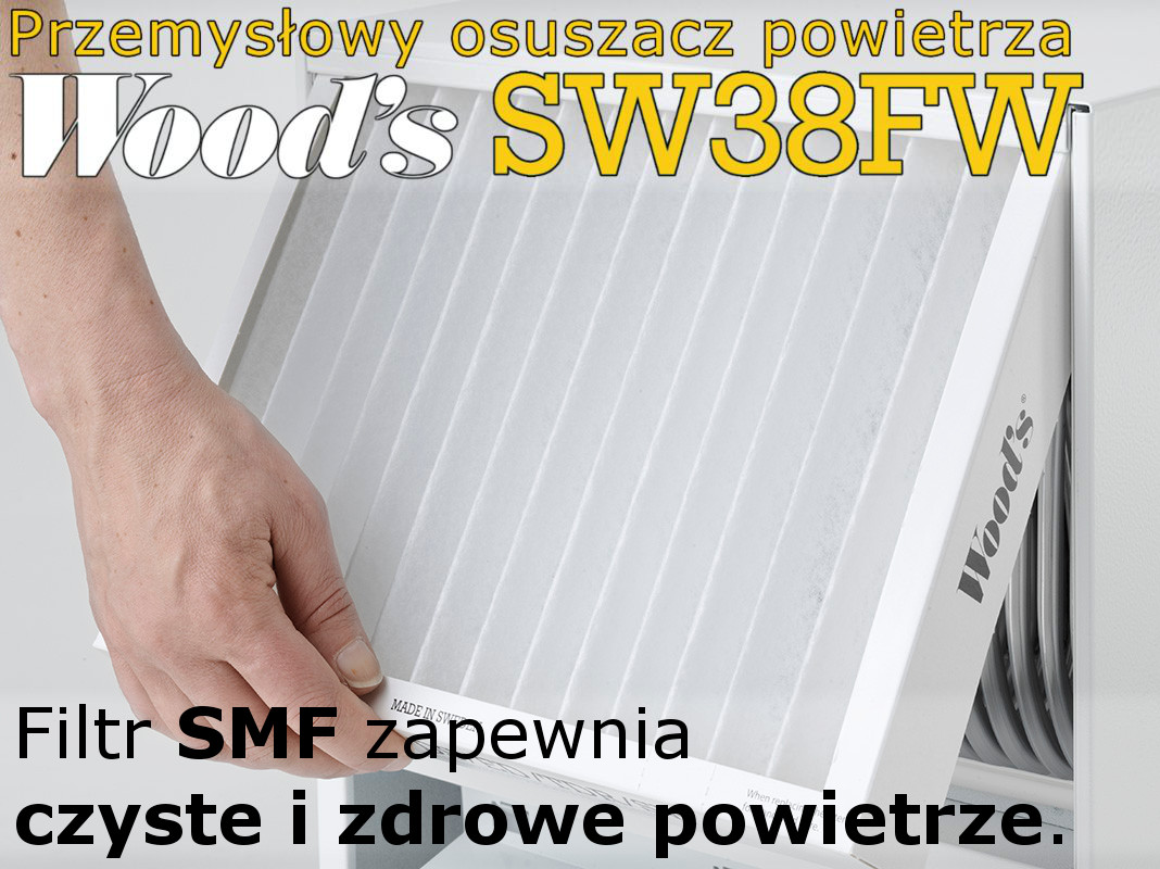 Osuszacz powietrza Woods SW 38 FM z filtrem SMF