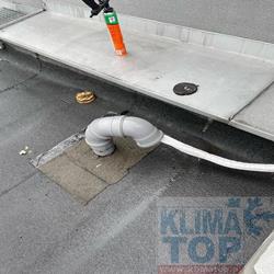 Poprawnie wykonana fajka zabezpiecza przepust dachowy