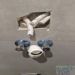 Rurka skroplinowa została obcięta zbyt krótko